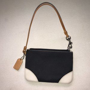 Coach Canvas & Leather Wristlet